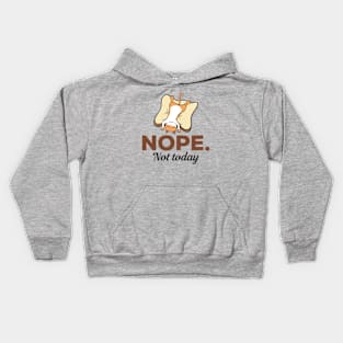 Nope Not Today Sleeping Cat Kids Hoodie